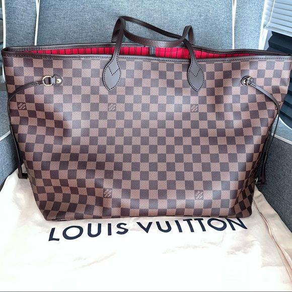 ❤️ sold ❤️ NEW Louis Vuitton Neverfull GM in Damier Ebene - Picture 6 of 14